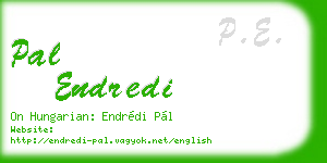 pal endredi business card